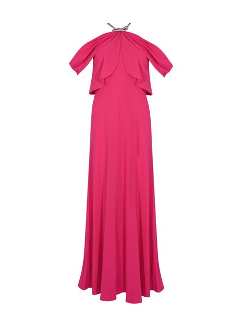 Abito lungo in cady con fiocco gioiello ALBERTA FERRETTI | U0411 16340216